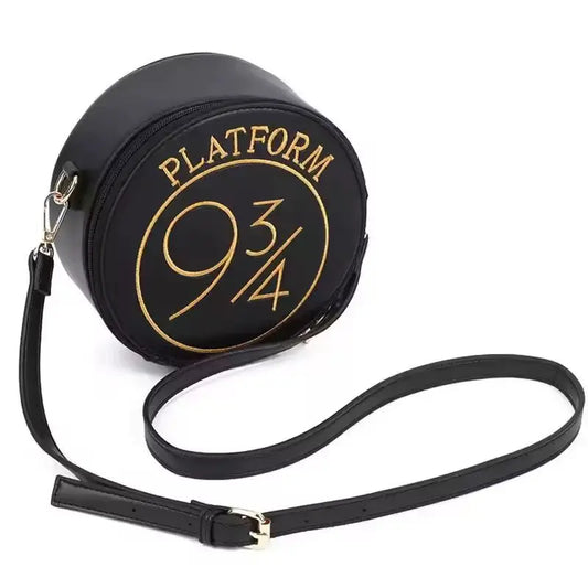 Magic School 9¾ Train Station Embroidered Round Makeup Bag