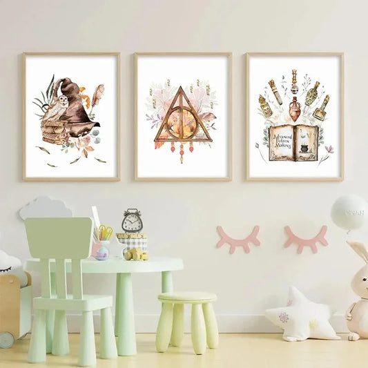 Wizards & Magic School Canvas Posters
