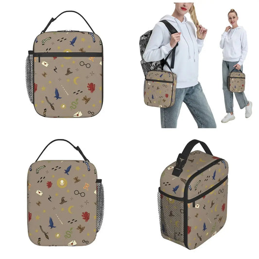 Cartoon Harries Magic World Insulated Lunch Tote Bag