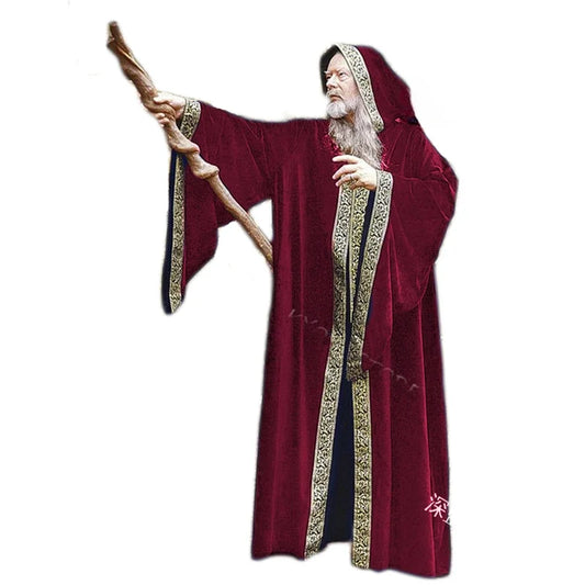 Halloween Medieval Hooded Cape Cloak