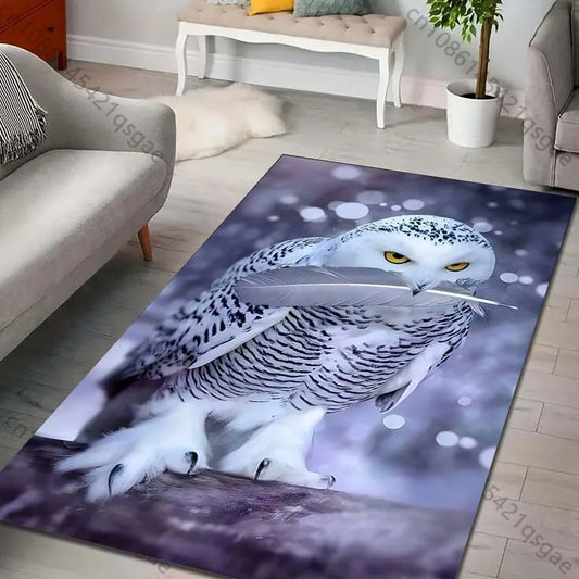 Magic Academy Owl Print Rug