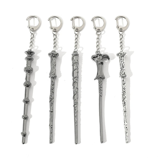 Harry Potter Magic Wand Metal Pendant Keyring