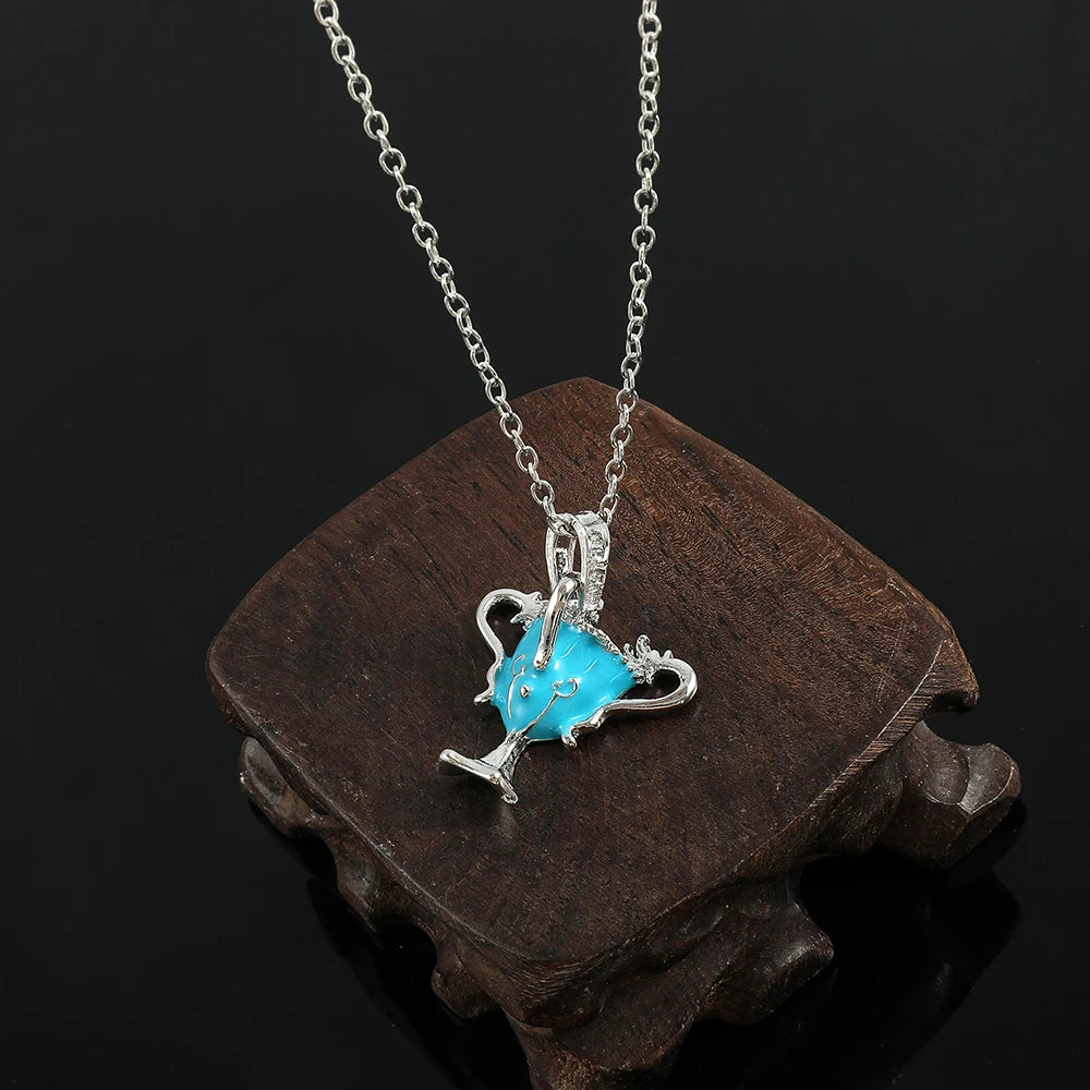 Harry Potter Blue Wine Glass Pendant Necklace - Image 5