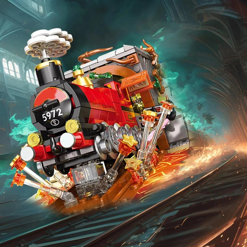 889PCS Magic Train Building Blocks Set - Image 3