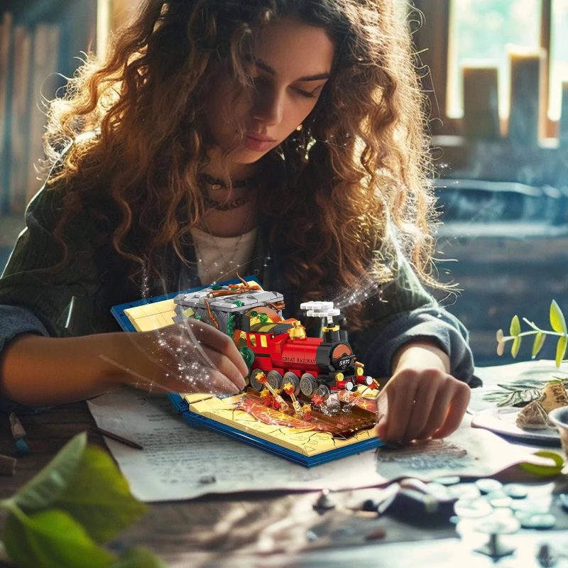 889PCS Magic Train Building Blocks Set - Image 6
