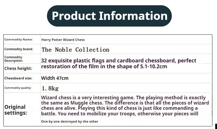 Harry Potter Wizard Chess Action Figure Table Game - Image 7